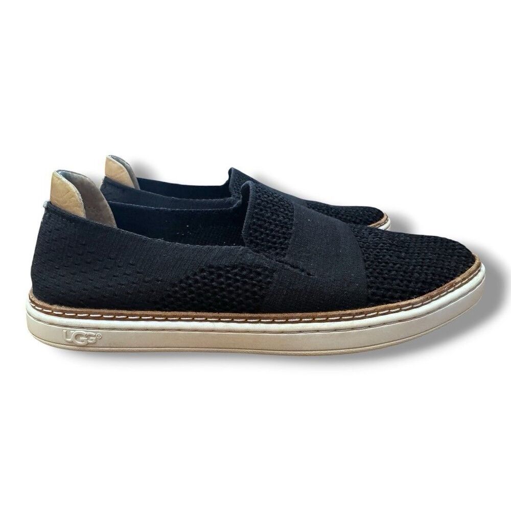 Ugg Sammy Black Knit Slip On Casual Comfort Sneakers 1016756 Women’s Size 7
